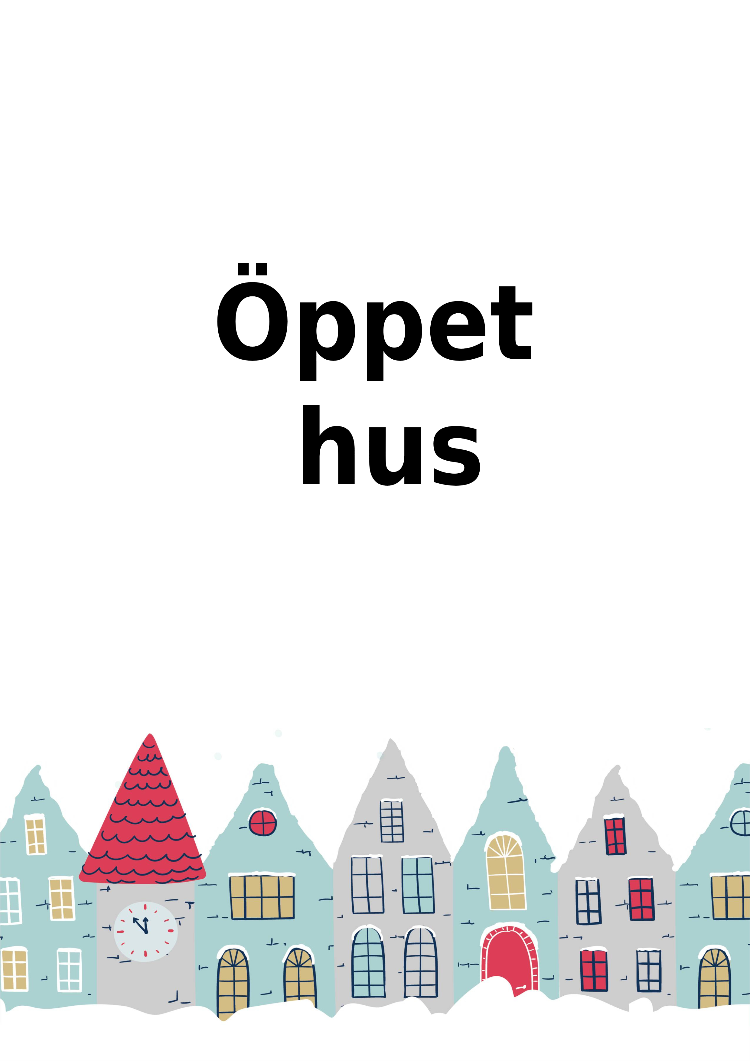 Öppet hus bild